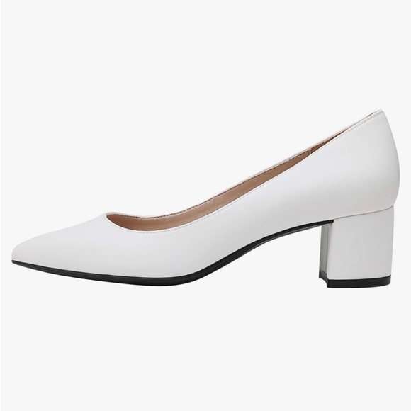 DREAM PAIRS Women’s Chunky Low Block Heels Closed Toe Dress Pumps - Picture 2 of 3